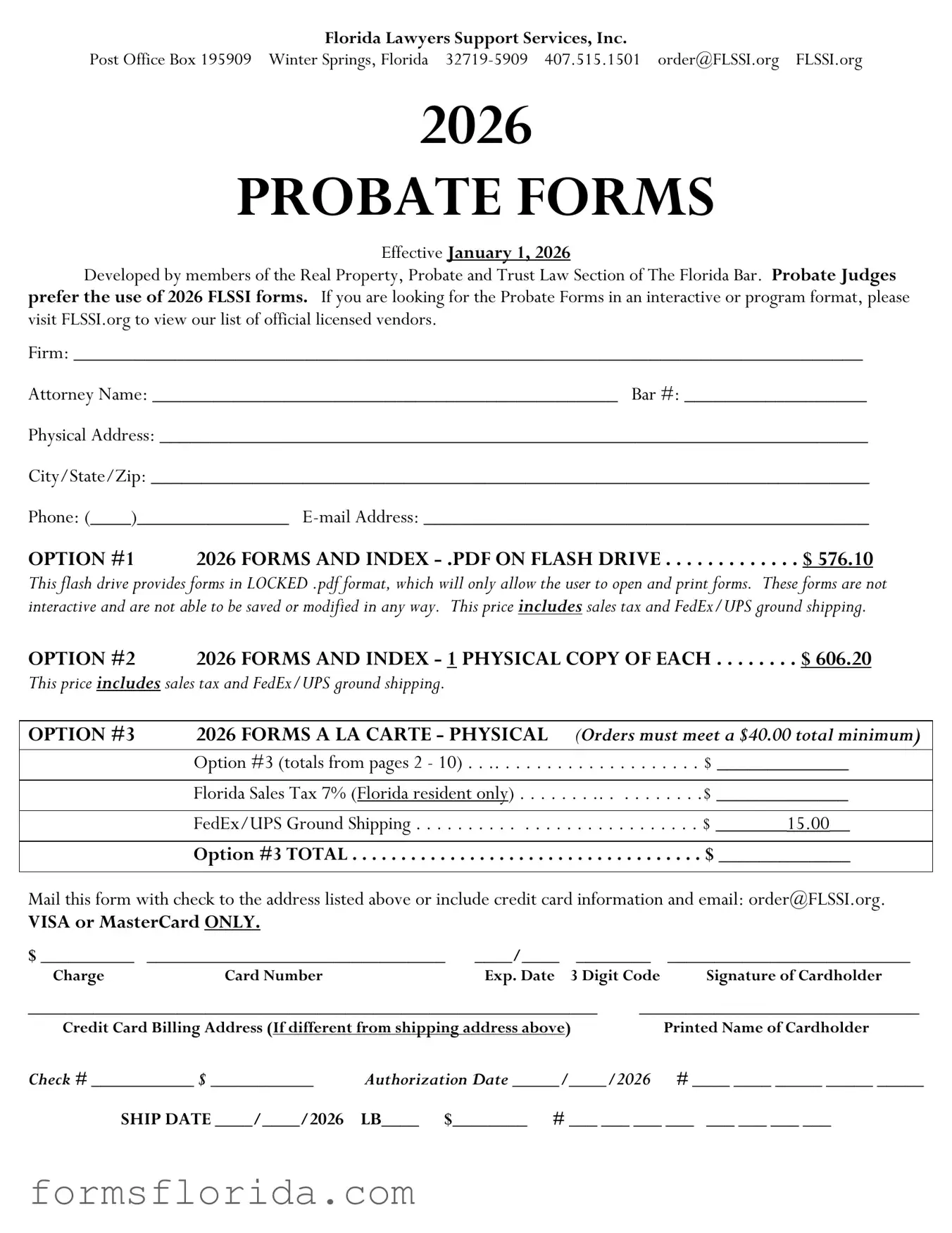 Fill in Your Florida Lawyers Support Form