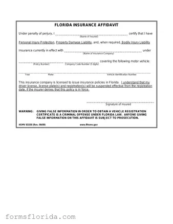 Fill in Your Florida Hsmv 83330 Form