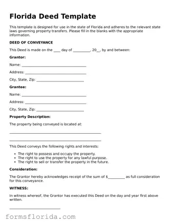 Printable  Deed Document for Florida