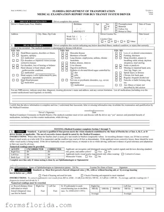 Fill in Your Florida Dot Medical Form