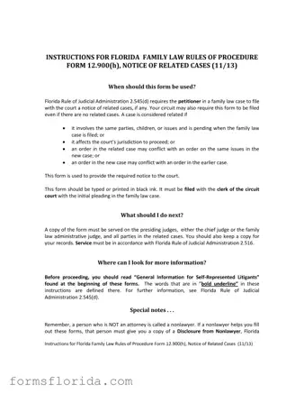 Fill in Your Florida Procedure Form