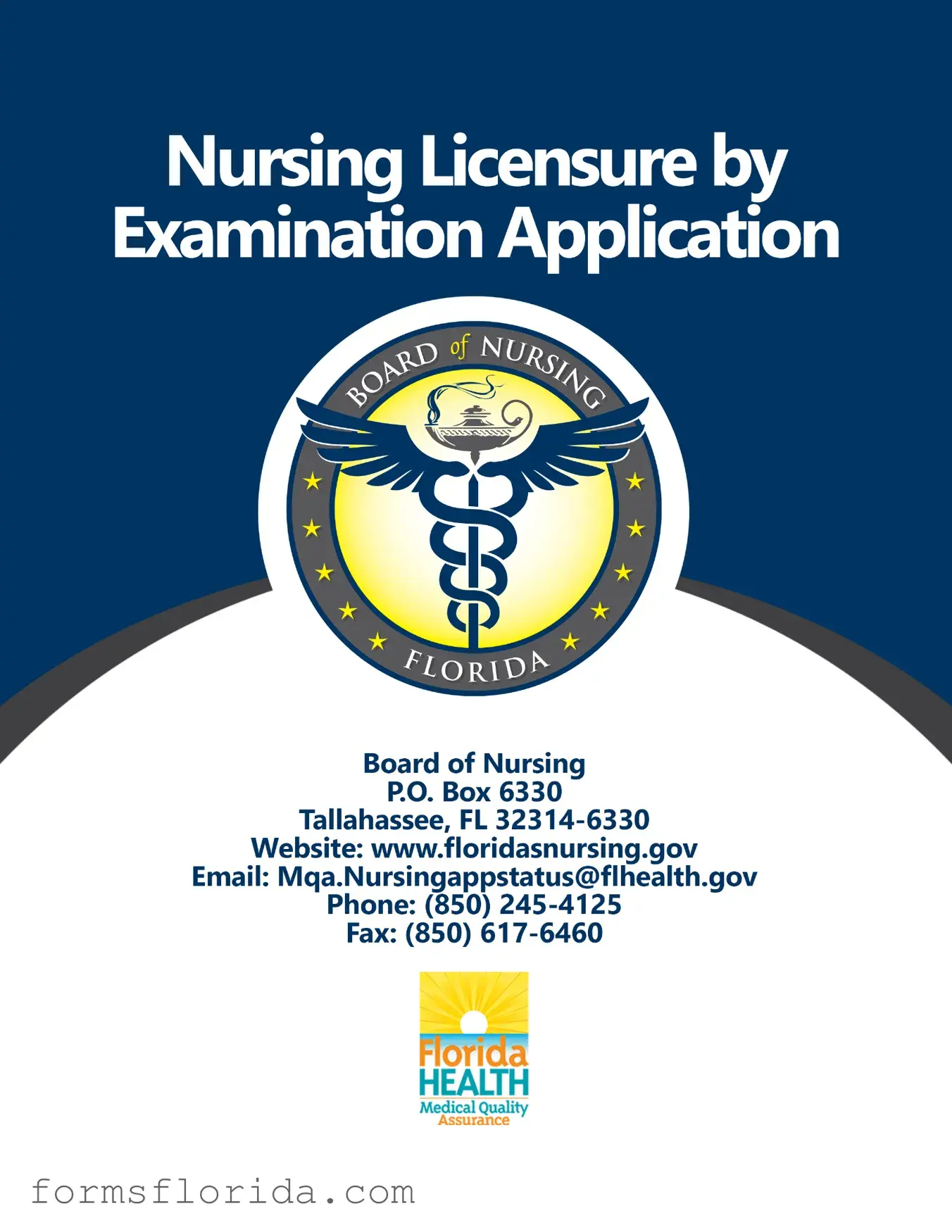 Fill in Your Florida Board Nursing Application Form