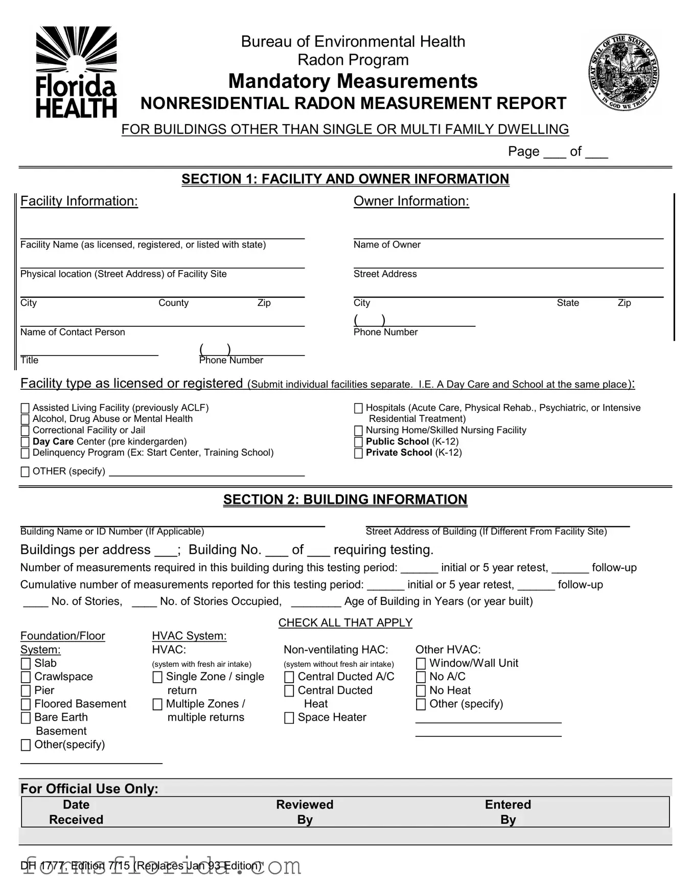 Fill in Your Florida Dh 1777 Form